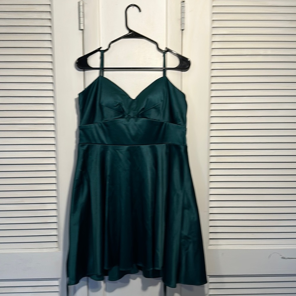 Emerald green formal small dress